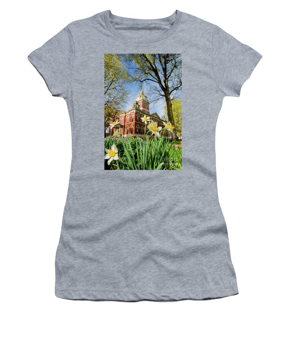 Courthouse Women's T-Shirt featuring the photograph LaGrange County Courthouse by David Arment