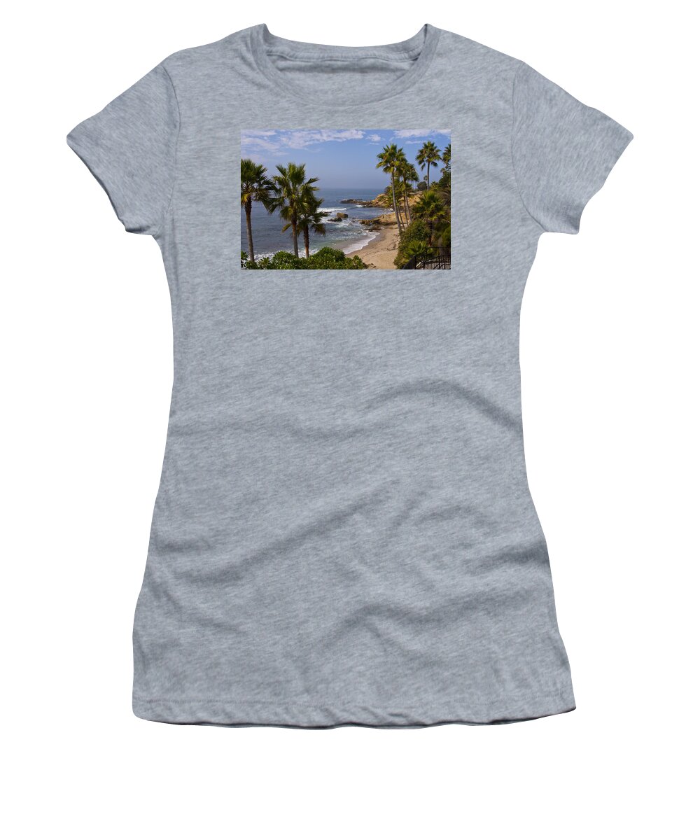 Laguna Women's T-Shirt featuring the photograph Laguna Beach Coastline by Lou Ford