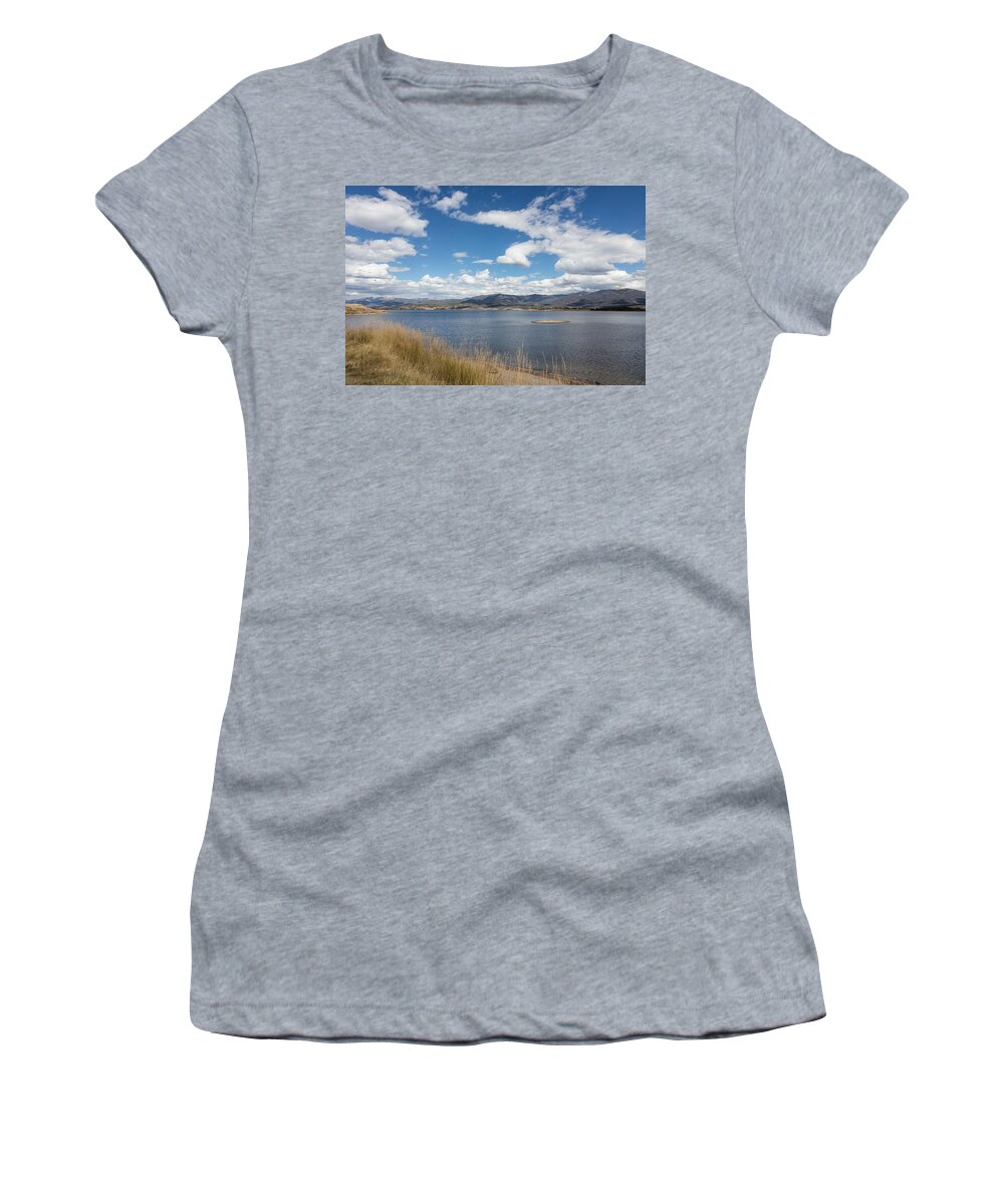 Carol M. Highsmith Women's T-Shirt featuring the photograph Lake Granby -- the third-largest body of water in Colorado by Carol M Highsmith