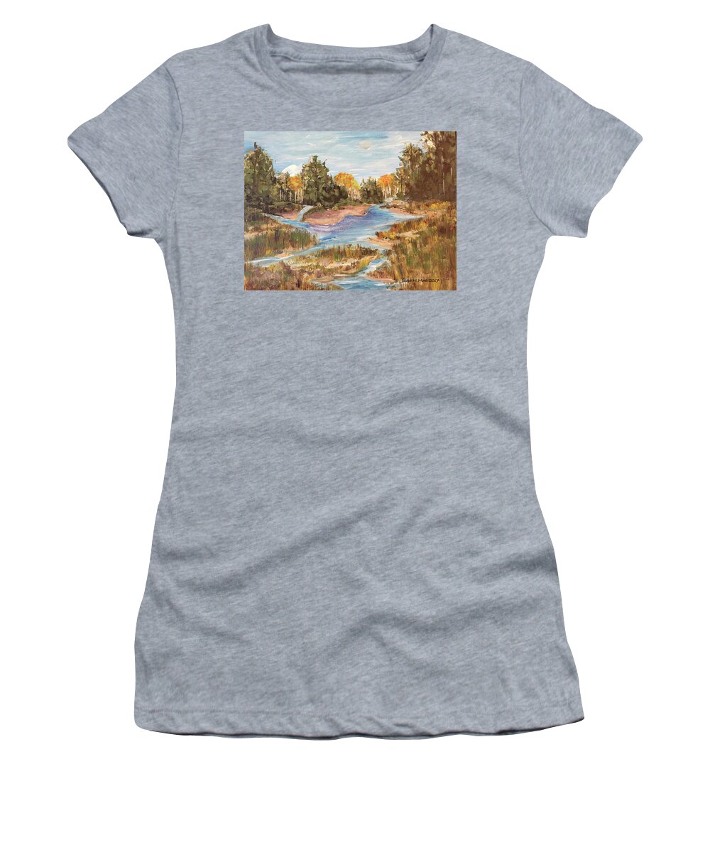 Landscape Women's T-Shirt featuring the painting LandScape_1 by Joseph Mora