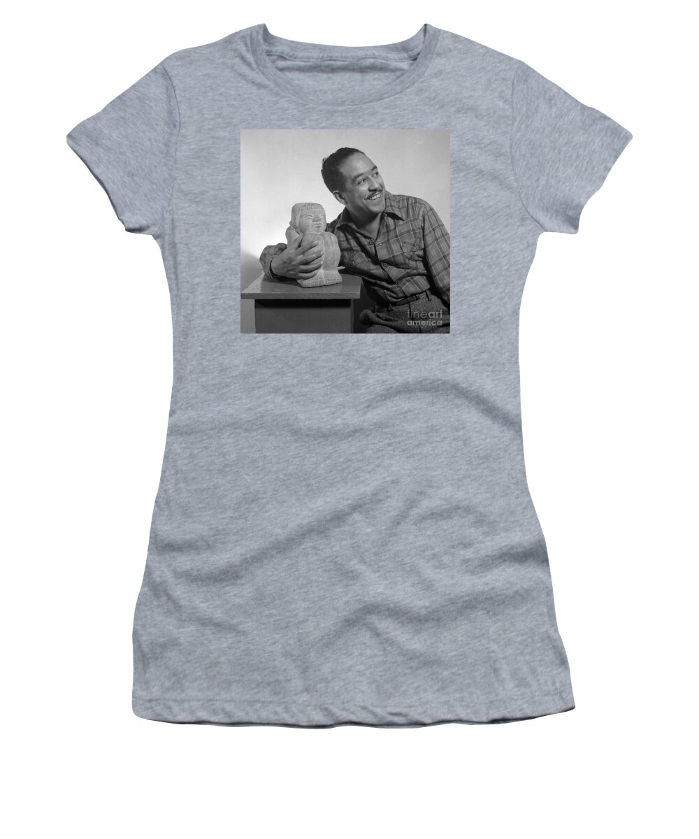 Literature Women's T-Shirt featuring the photograph Langston Hughes, American Poet by Science Source