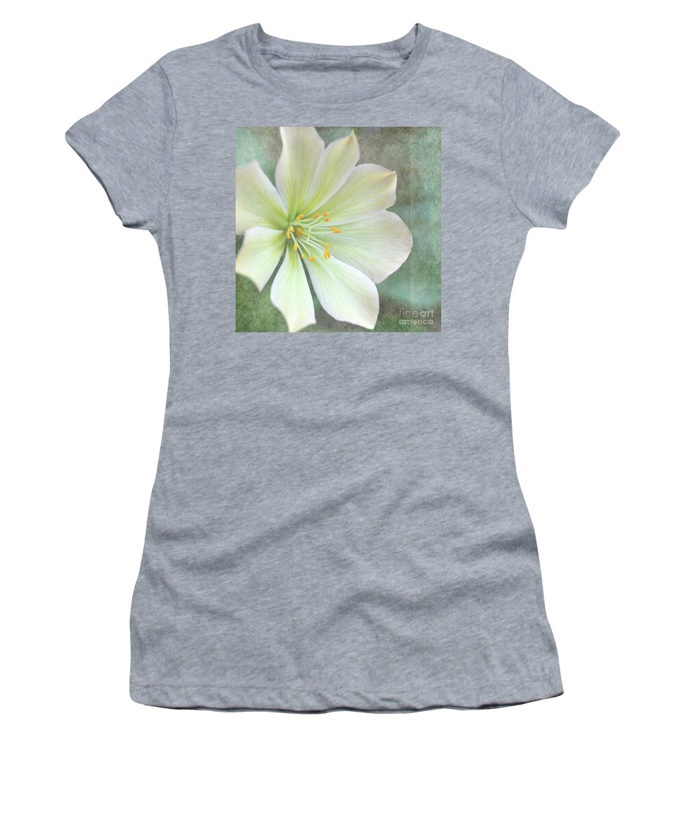 Large Flower Women's T-Shirt featuring the pyrography Large Flower by Lyn Randle