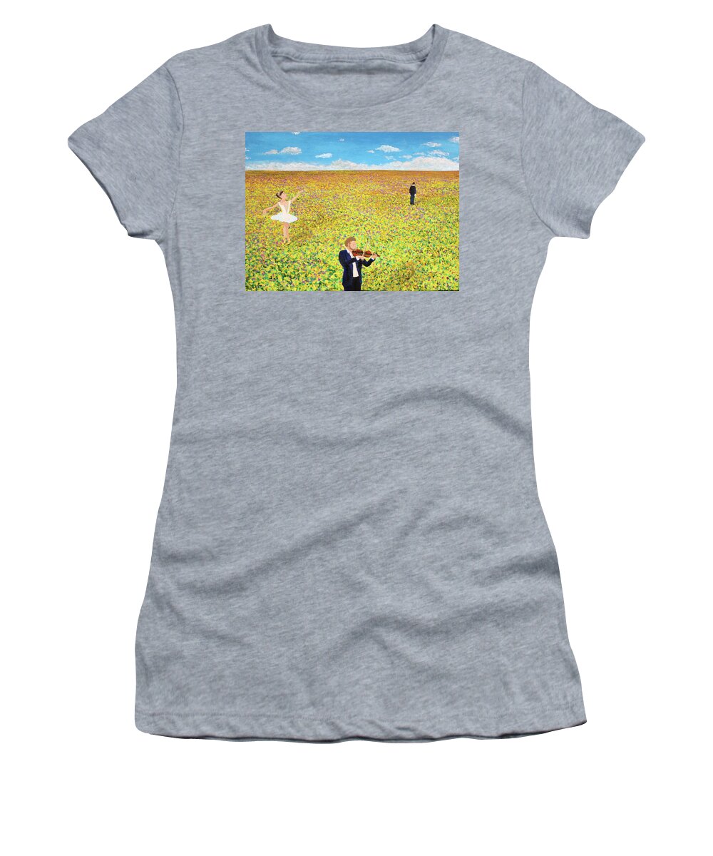 Monet Women's T-Shirt featuring the painting Last Dance by Thomas Blood