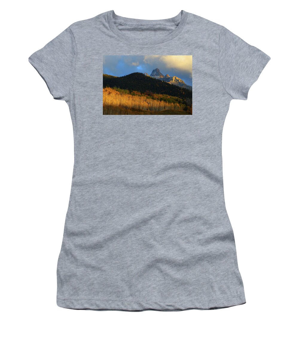 Autumn Women's T-Shirt featuring the photograph Late afternoon light on the San Juans by Jetson Nguyen
