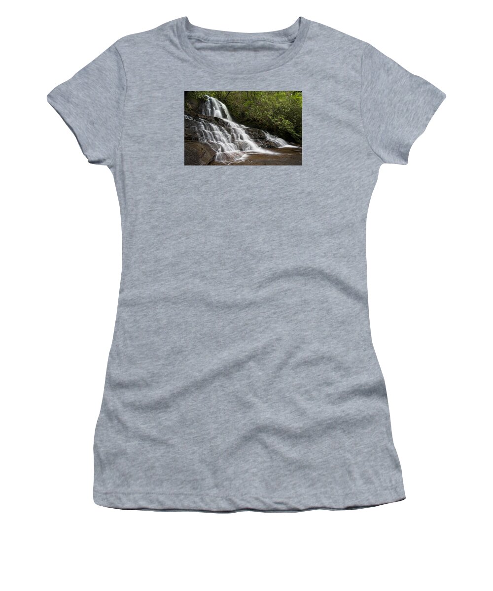Laurel Falls Women's T-Shirt featuring the photograph Laurel Falls by Ken Barrett