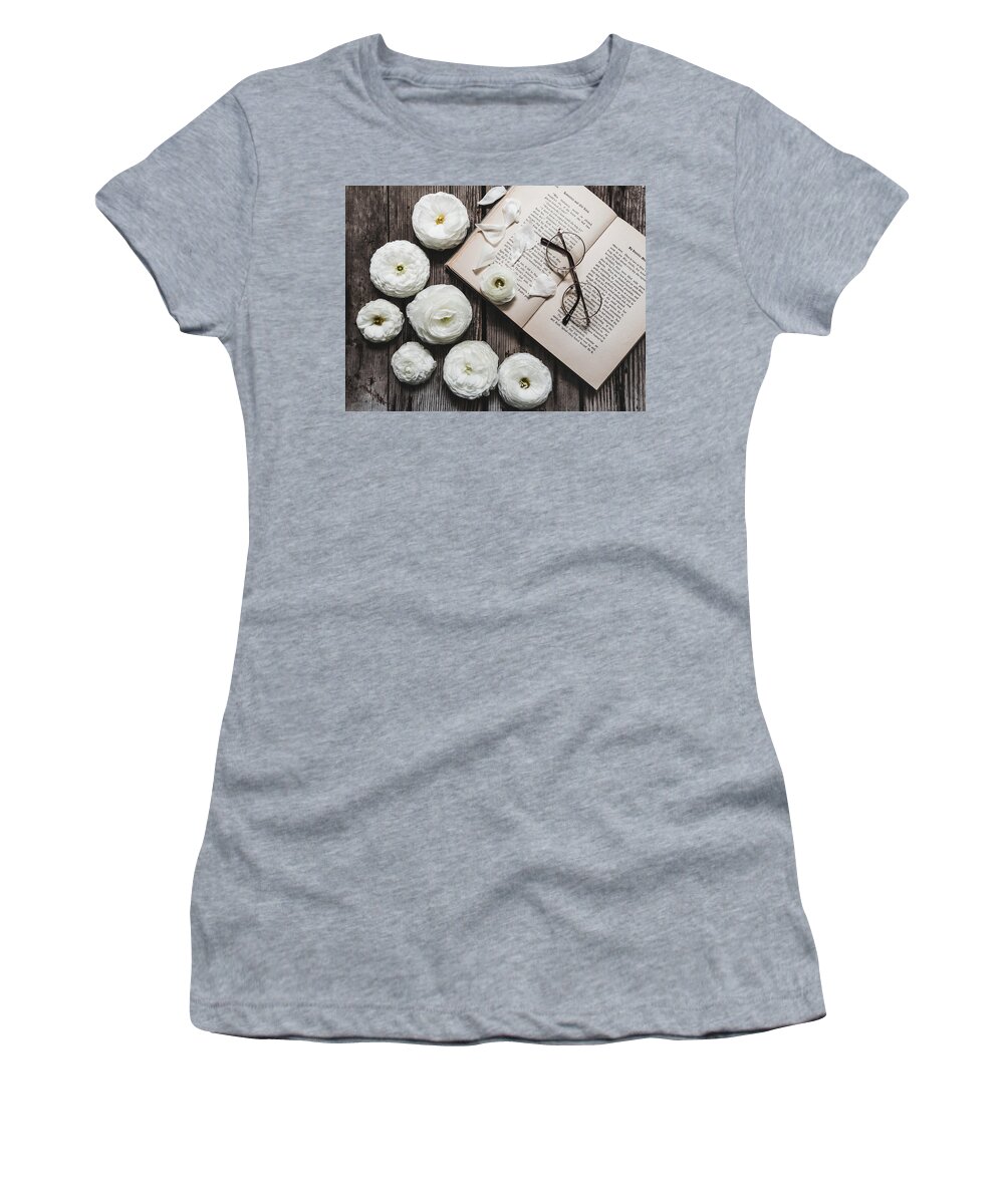 Rose Women's T-Shirt featuring the photograph Lavender and Old Lace by Kim Hojnacki