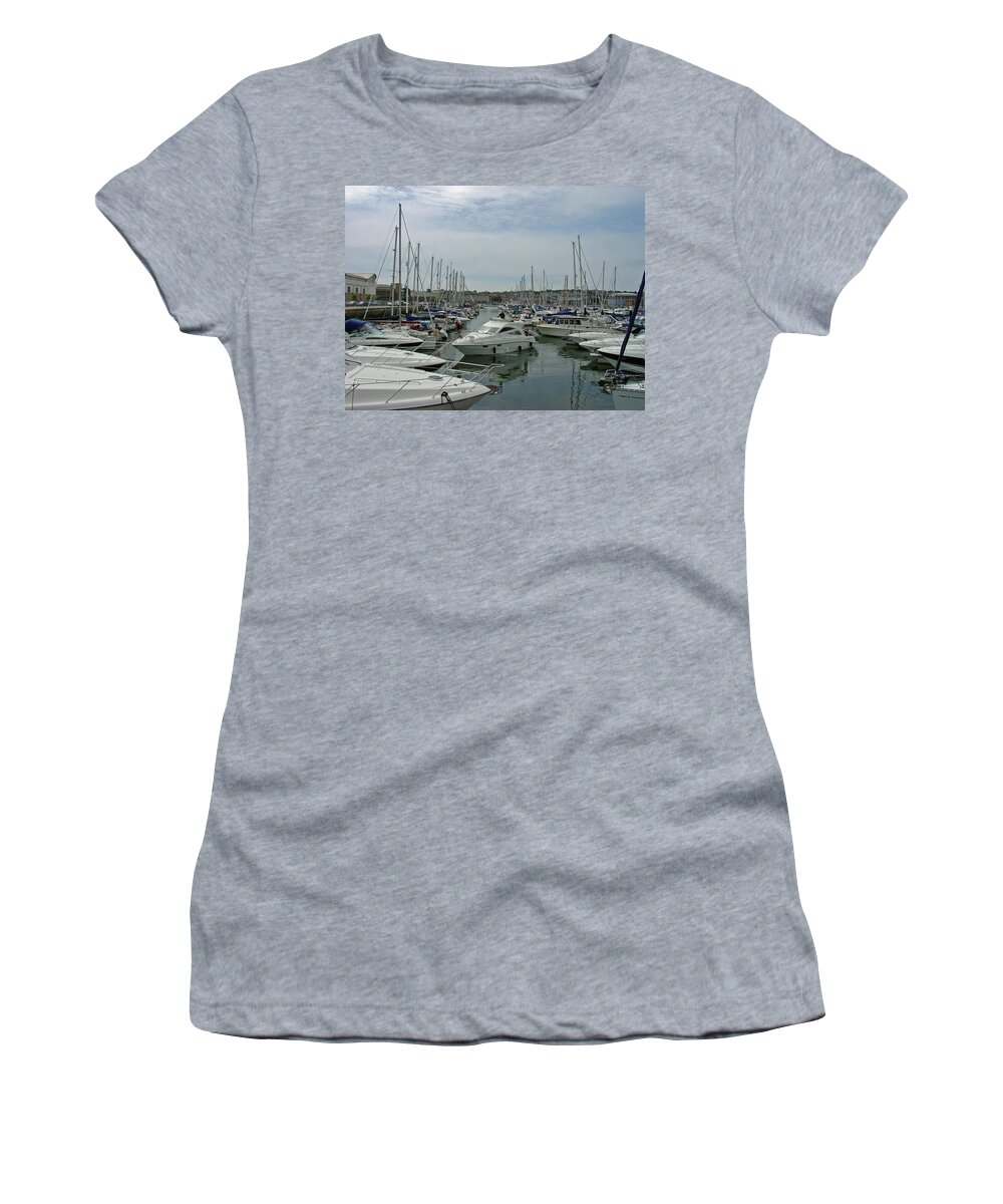 Europe Women's T-Shirt featuring the photograph Leaving Weymouth Marina by Rod Johnson