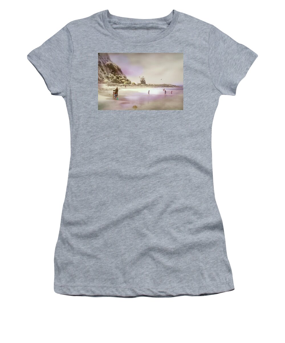 Laguna Nigel Women's T-Shirt featuring the photograph Let the Children Play by Diana Angstadt