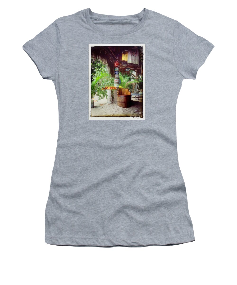 Negril Women's T-Shirt featuring the photograph License to Drink by Linda Olsen