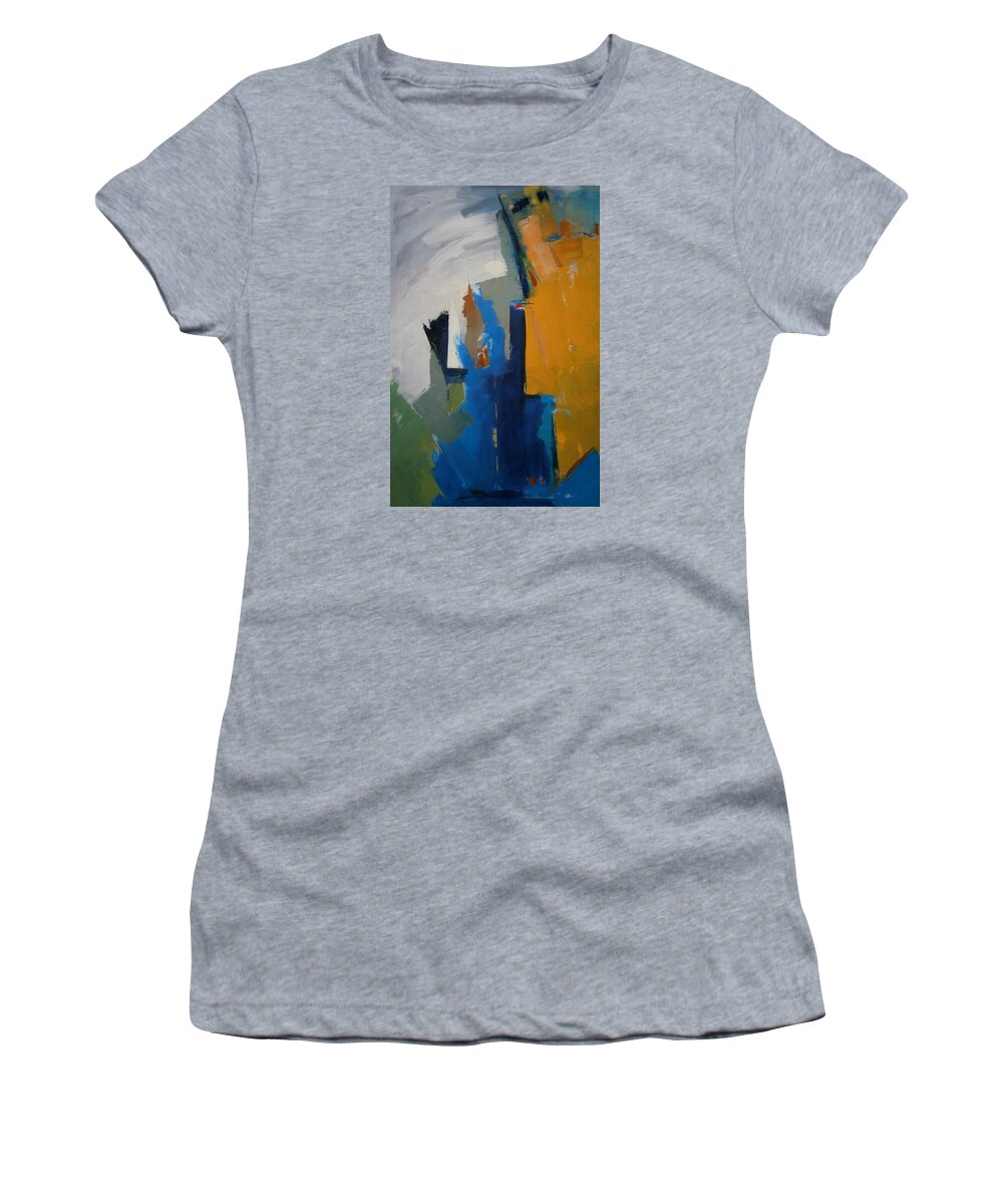 Abstract Women's T-Shirt featuring the painting Light From Above by Gary Coleman