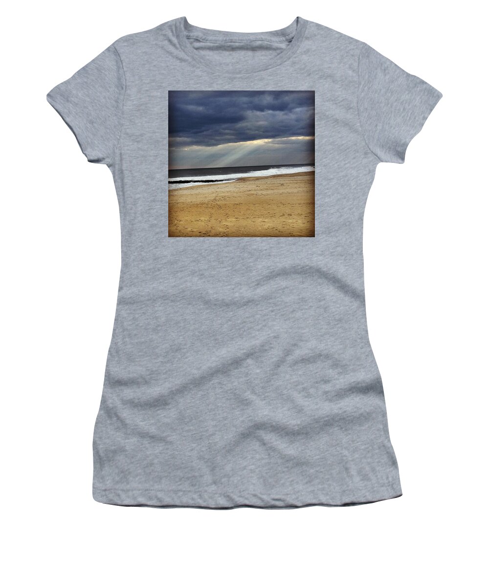 Ocean Women's T-Shirt featuring the photograph Light Through the Ocean Storm by Vic Ritchey