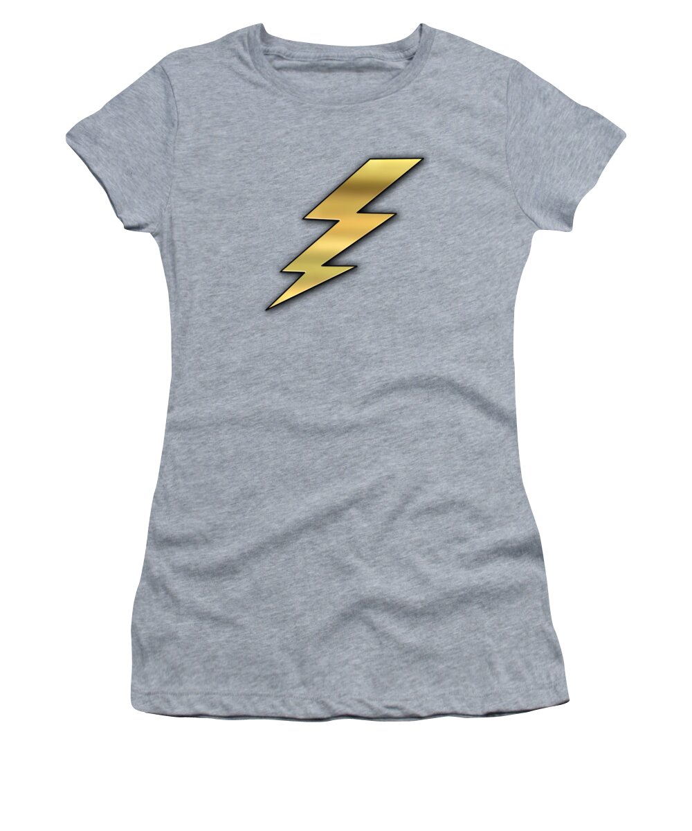 Staley Women's T-Shirt featuring the digital art Lightning Transparent by Chuck Staley