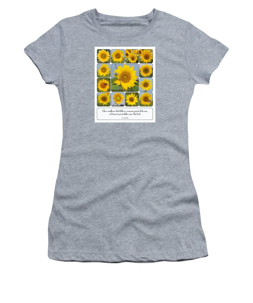Sunflowers Women's T-Shirt featuring the photograph Like a Sunflower by Bonnie Barry