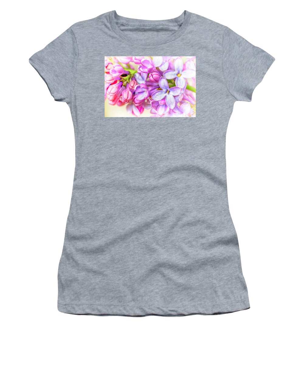 Spring Women's T-Shirt featuring the photograph Lilac Flowers by John Williams