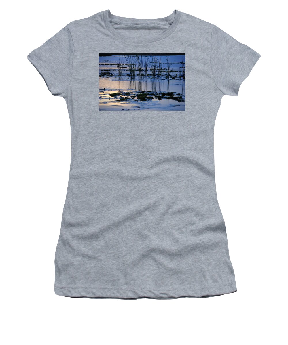 Lake Women's T-Shirt featuring the photograph Lily Pond by Pamela Williams