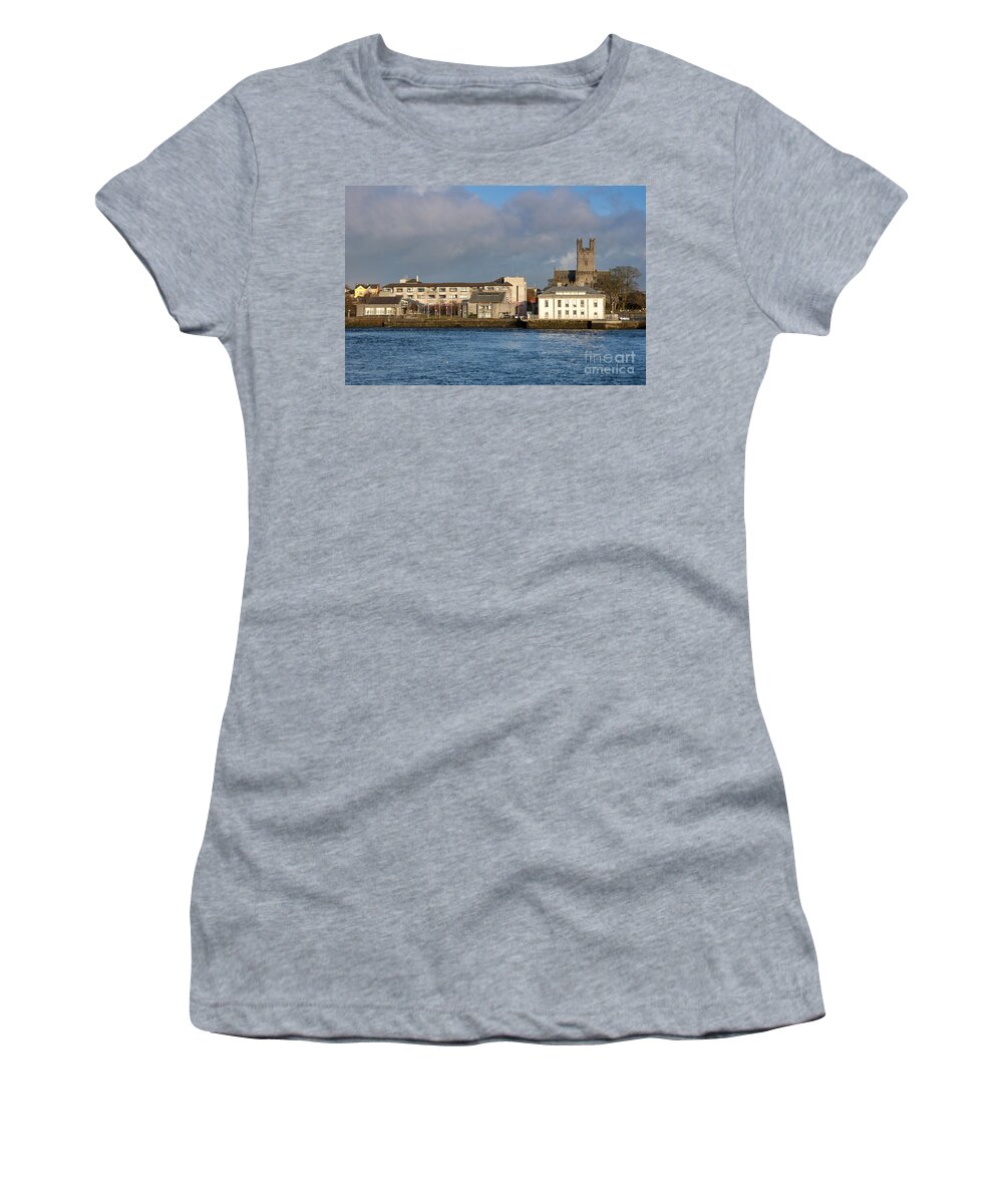Cathedral Women's T-Shirt featuring the photograph Limerick city hall by Andrew Michael