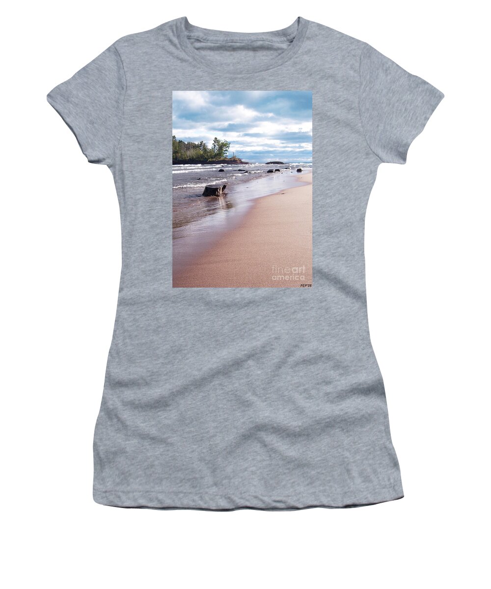 Photo Women's T-Shirt featuring the photograph Little Presque Isle by Phil Perkins