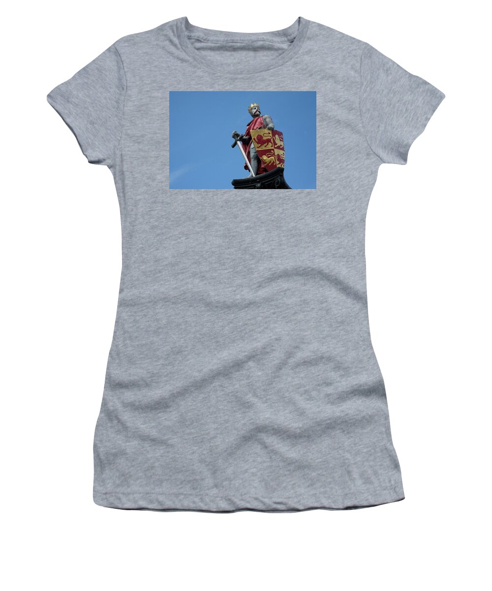 Princes Women's T-Shirt featuring the photograph Llewelyn ap Iorwerth by Christopher Rowlands