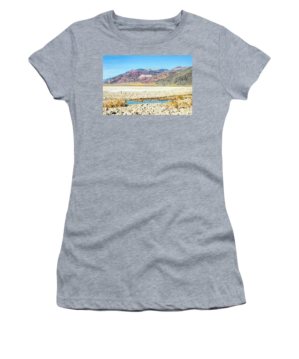 Death Valley Women's T-Shirt featuring the photograph Lone Pool by Rick Wicker