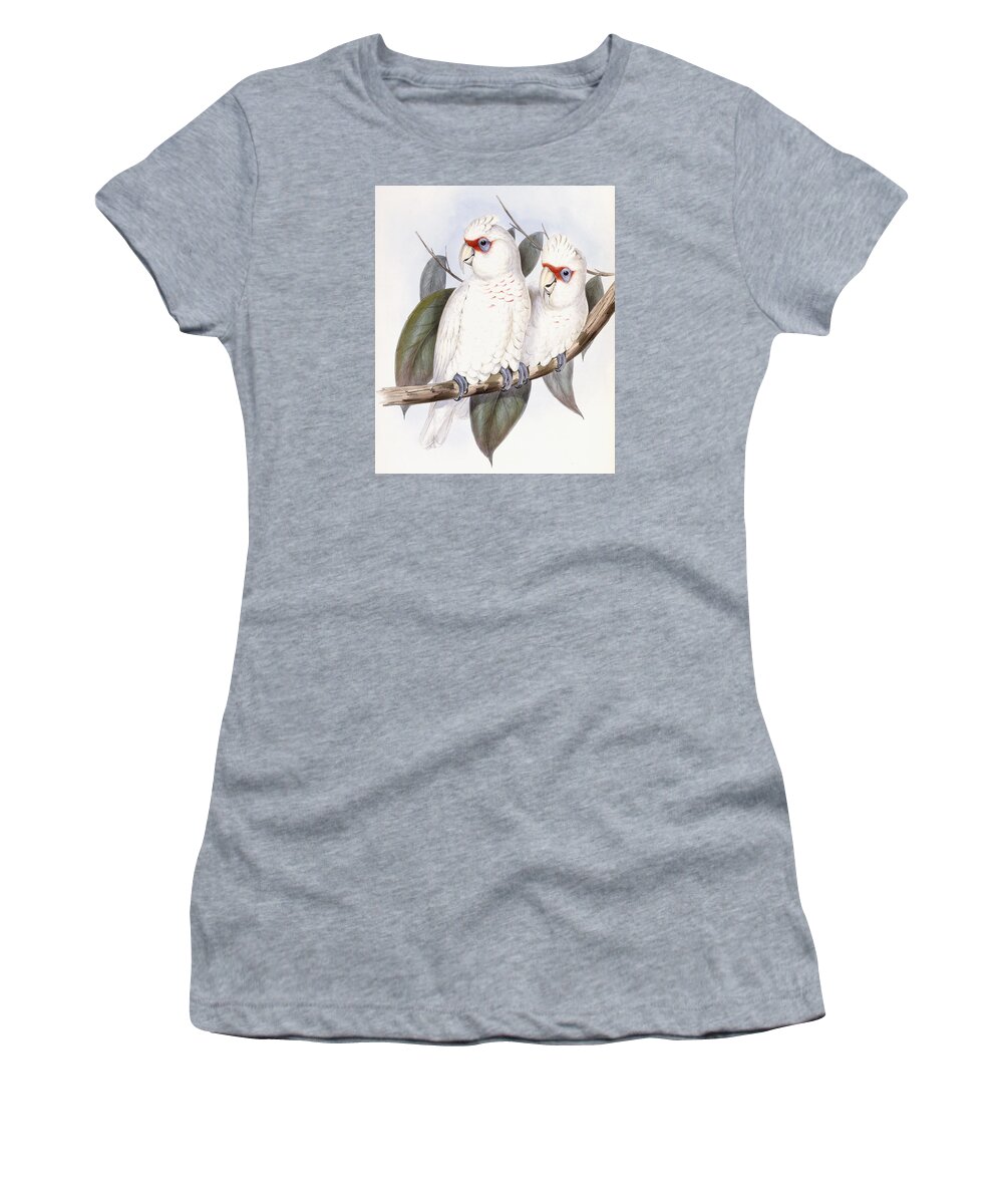 Cockatoo Women's T-Shirt featuring the painting Long-billed Cockatoo by John Gould