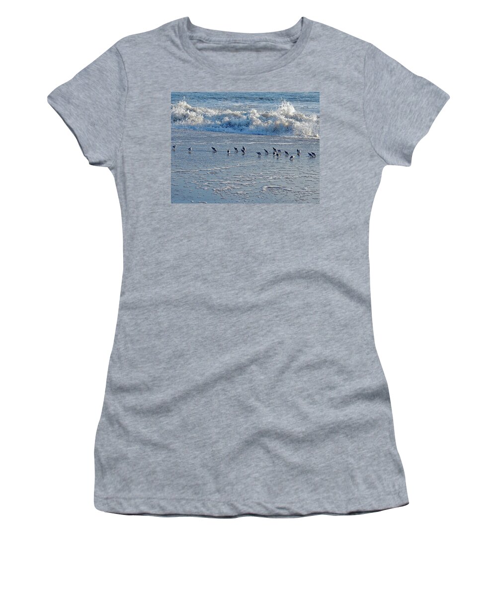Atlantic Women's T-Shirt featuring the photograph Looking for Munchies by Allan Levin