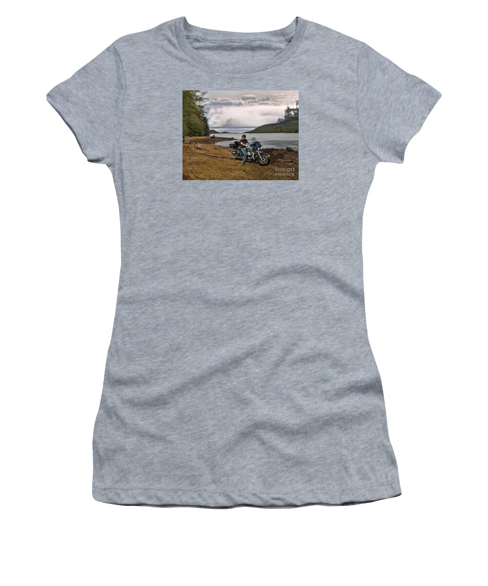Water Women's T-Shirt featuring the photograph Lost At Sea by Vivian Martin