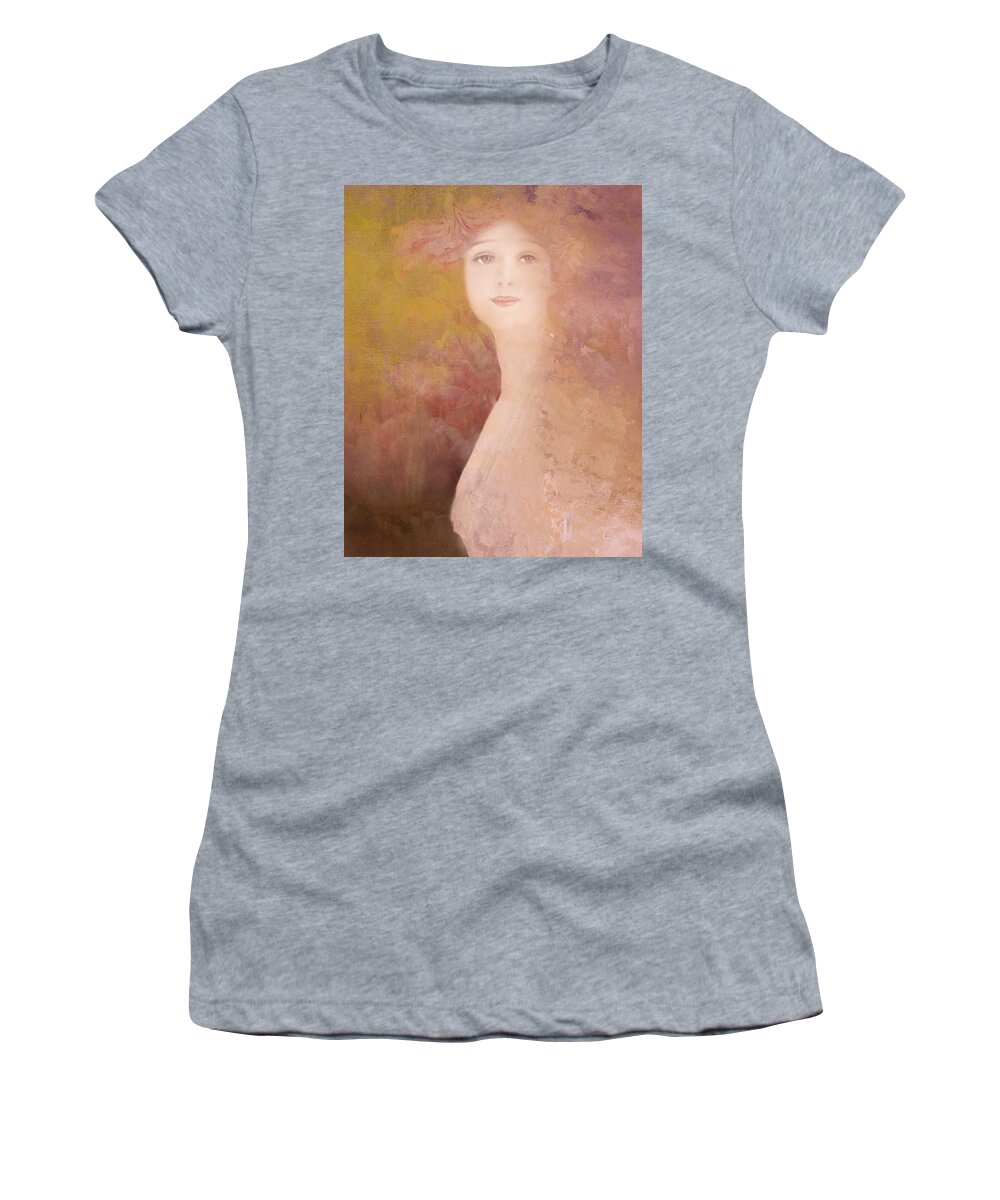 Woman Women's T-Shirt featuring the digital art Love calls by Jeff Burgess