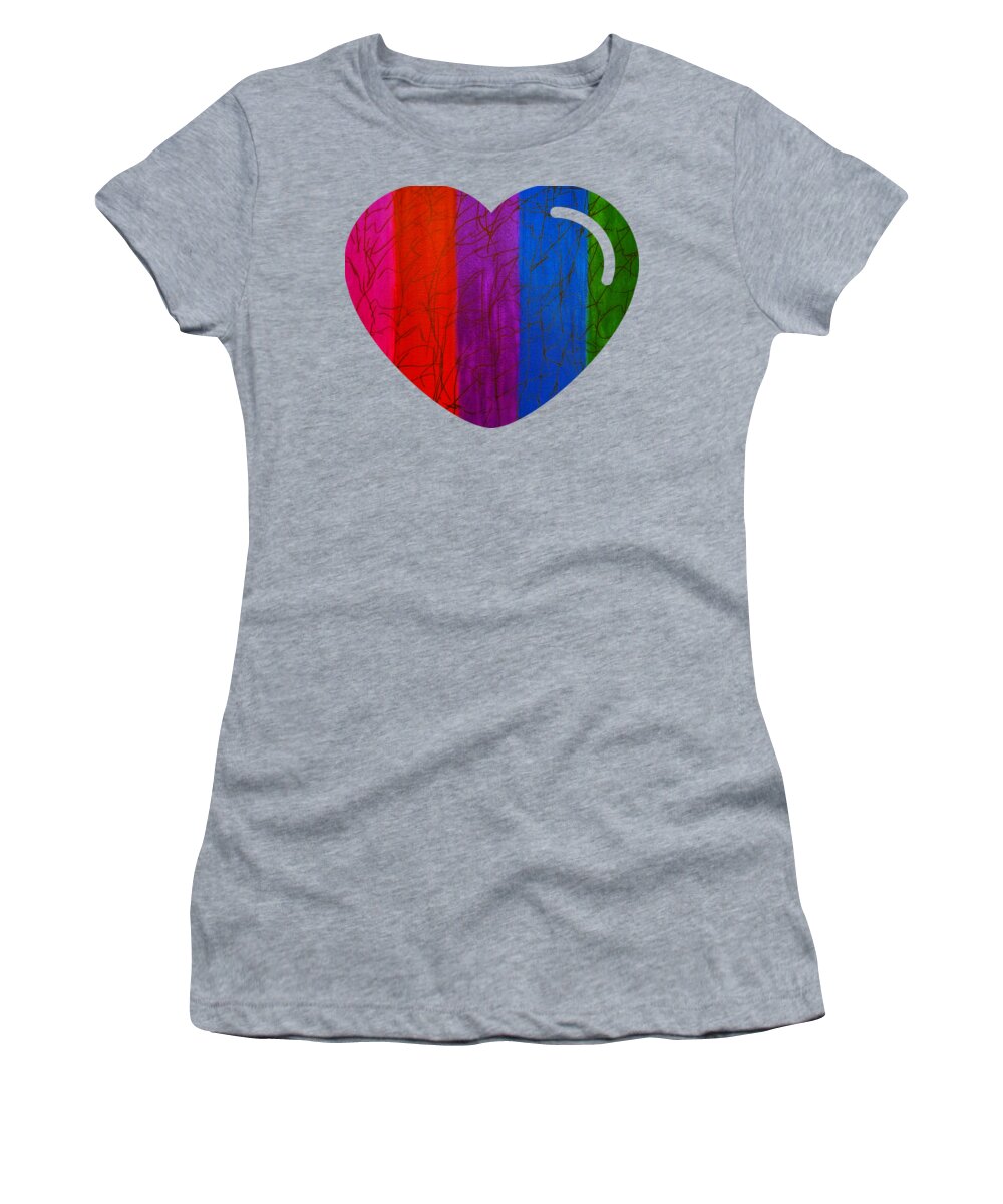 Love Women's T-Shirt featuring the painting Love Is Love by Rachel Hannah