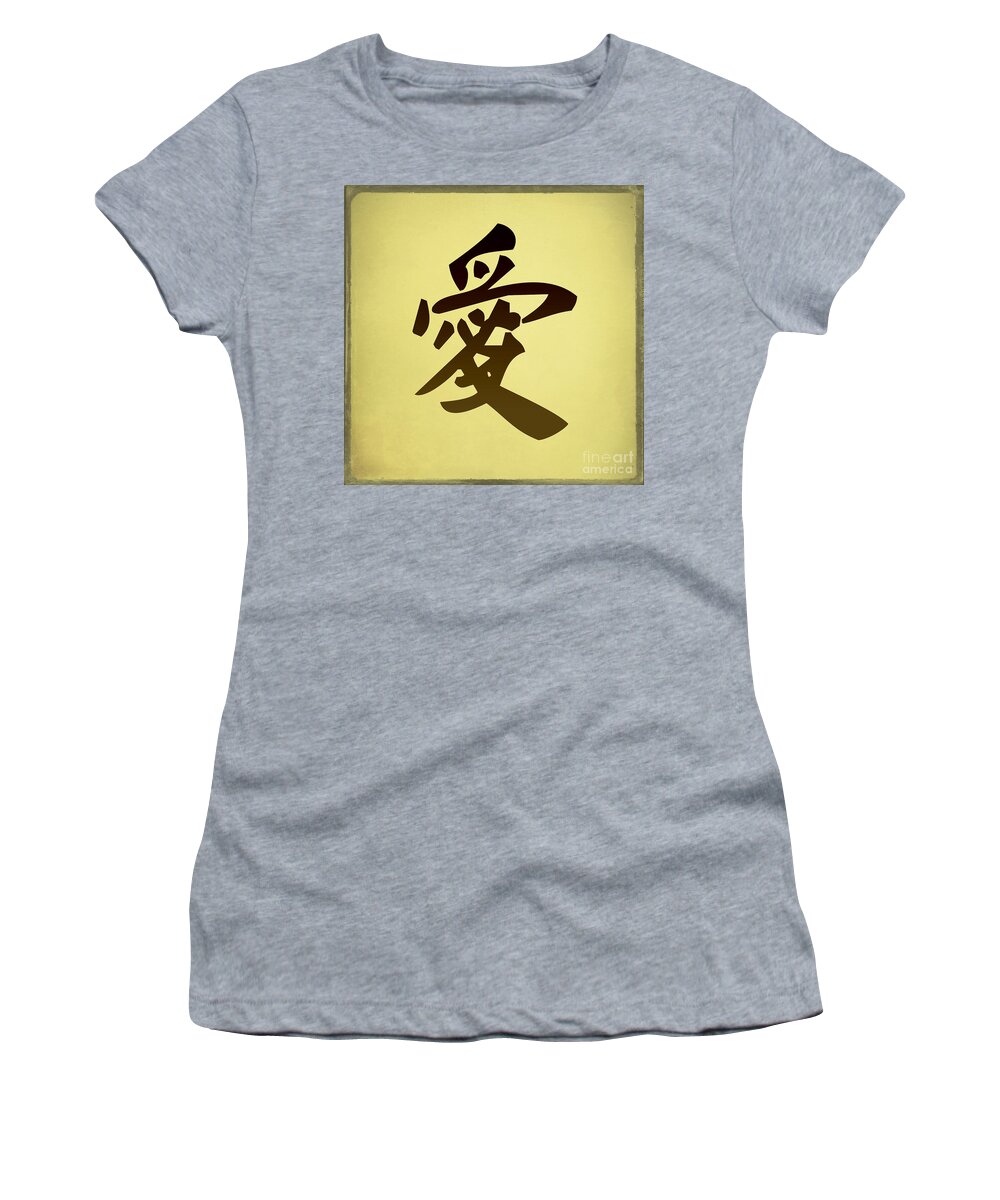 Symbol Women's T-Shirt featuring the digital art Love by Teresa Zieba