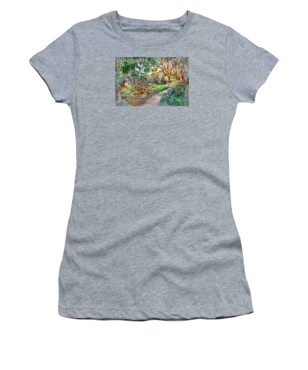Forest Women's T-Shirt featuring the photograph Low Country Walk by Ches Black