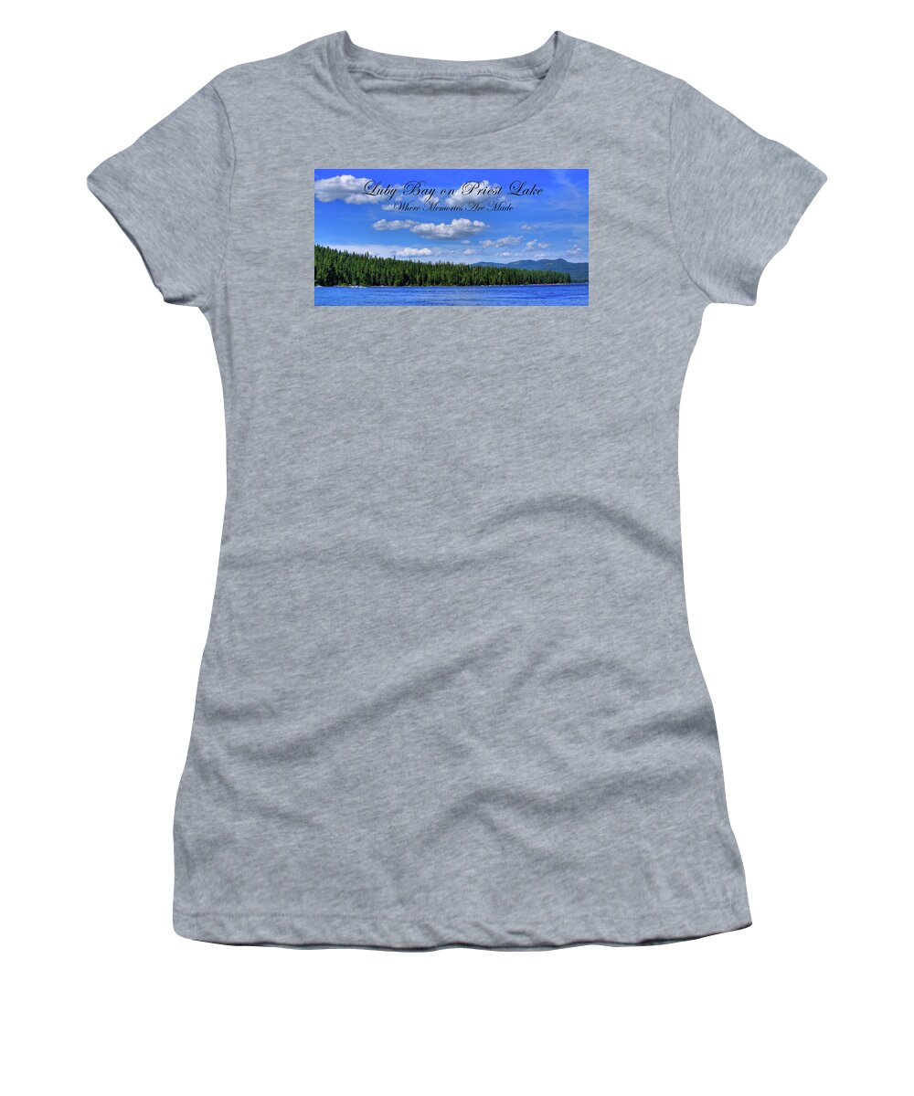 Luby Bay On Priest Lake Women's T-Shirt featuring the photograph Luby Bay on Priest Lake by David Patterson