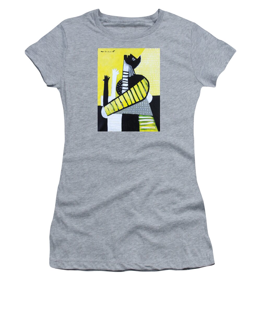  Abstract Women's T-Shirt featuring the painting LUX No. 3 by Mark M Mellon
