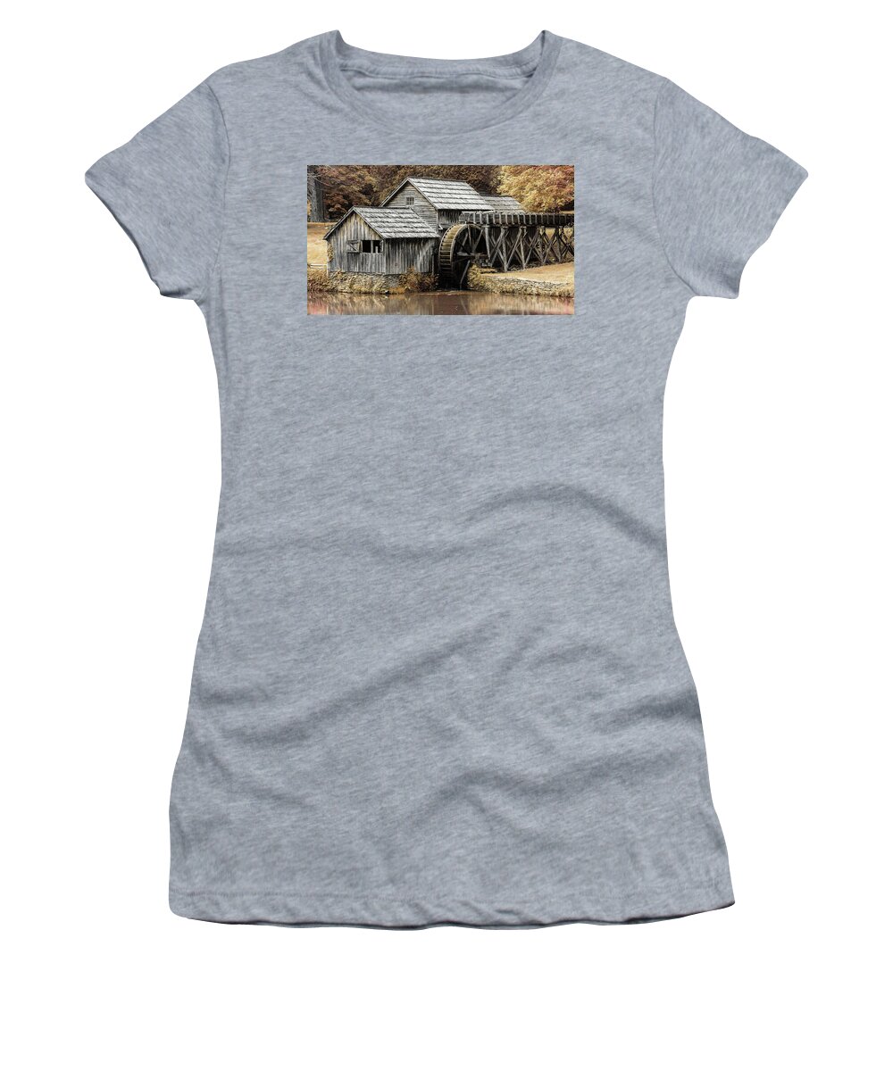 Mabry Mill Women's T-Shirt featuring the photograph Mabry Mill #9 by Stephen Stookey