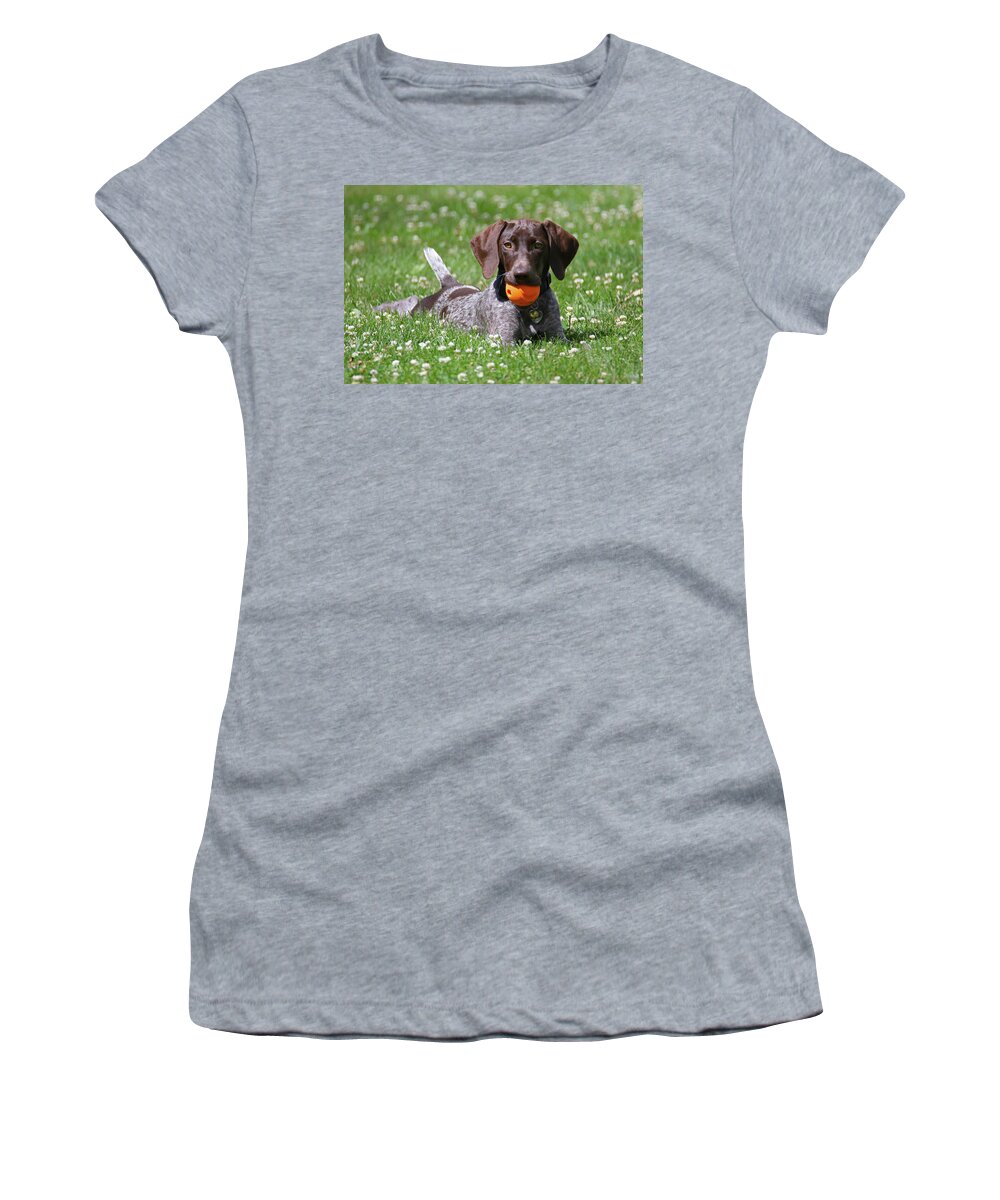 Gsp Women's T-Shirt featuring the photograph Macie Ball 1 by Brook Burling