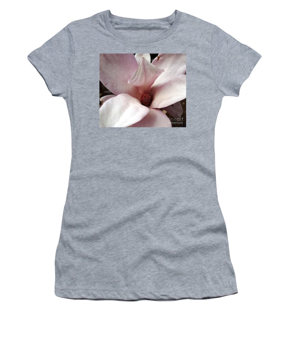 Flower Women's T-Shirt featuring the photograph Macro in Pink by Caryl J Bohn