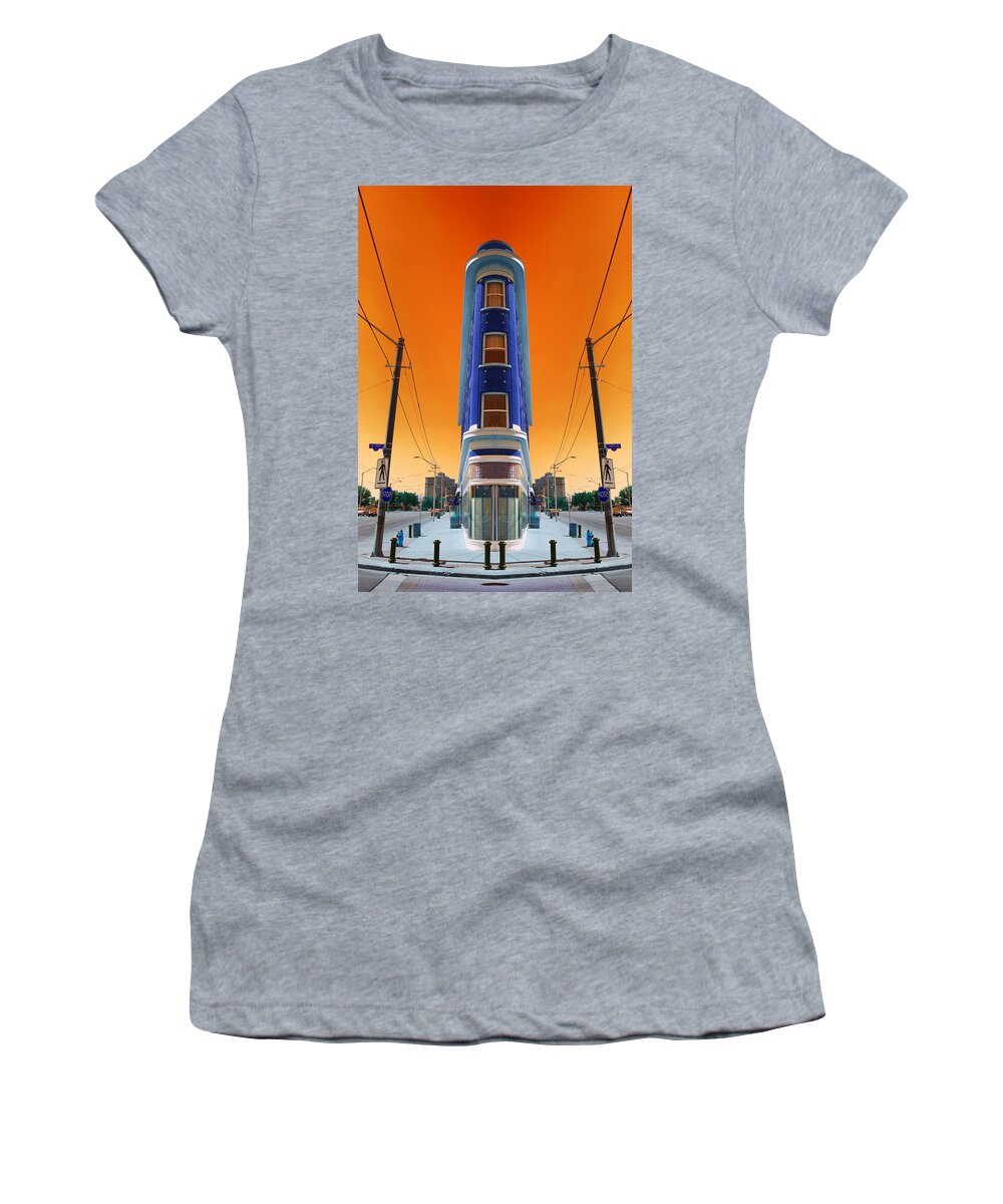Abstract Women's T-Shirt featuring the photograph Mad World by Wayne Sherriff