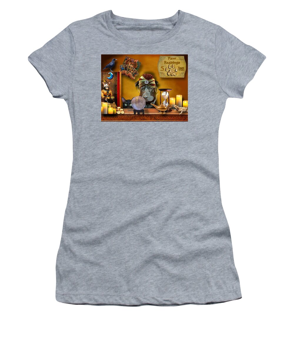 Dog Women's T-Shirt featuring the digital art Madam Raisin by Terry Burgess