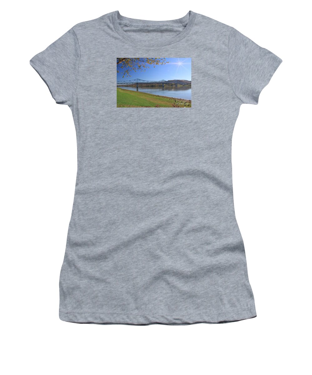 Bridge Women's T-Shirt featuring the photograph Madison, Indiana Bridge by Melissa Mim Rieman