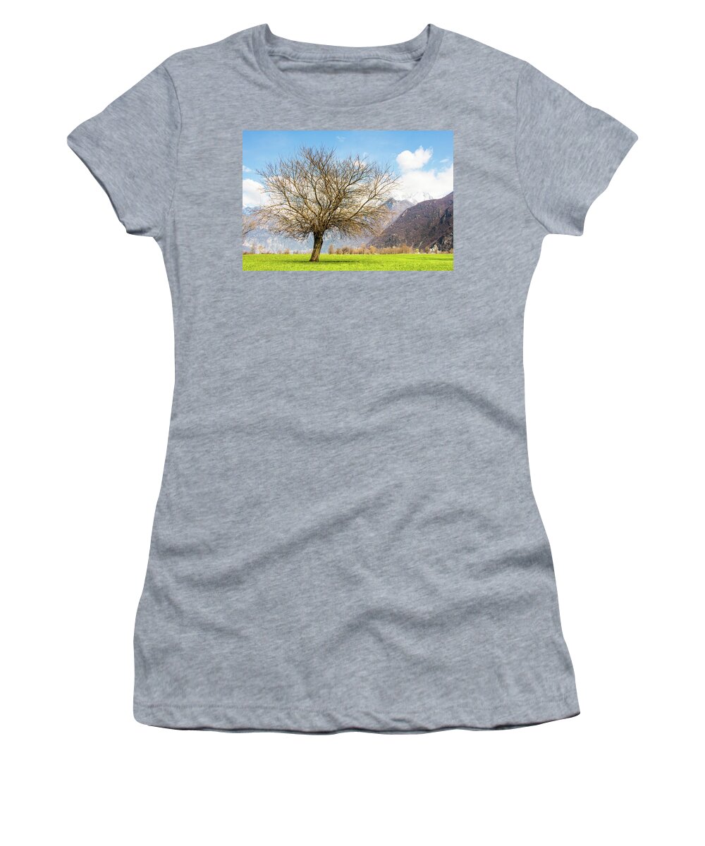 Clouds Women's T-Shirt featuring the photograph Magic Tree by Pavel Melnikov