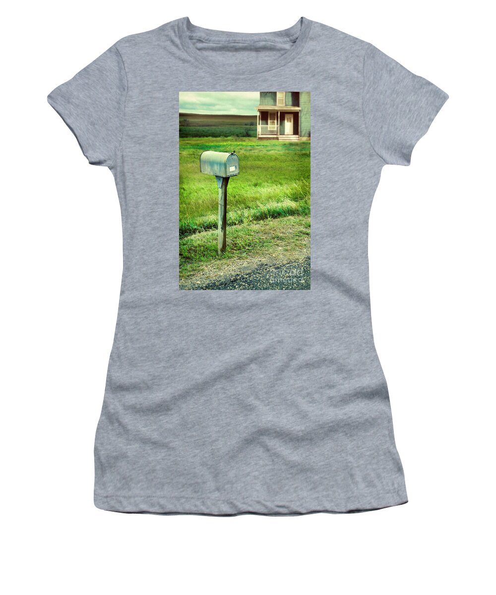 Mailbox Women's T-Shirt featuring the photograph Mailbox by Farmhouse by Jill Battaglia