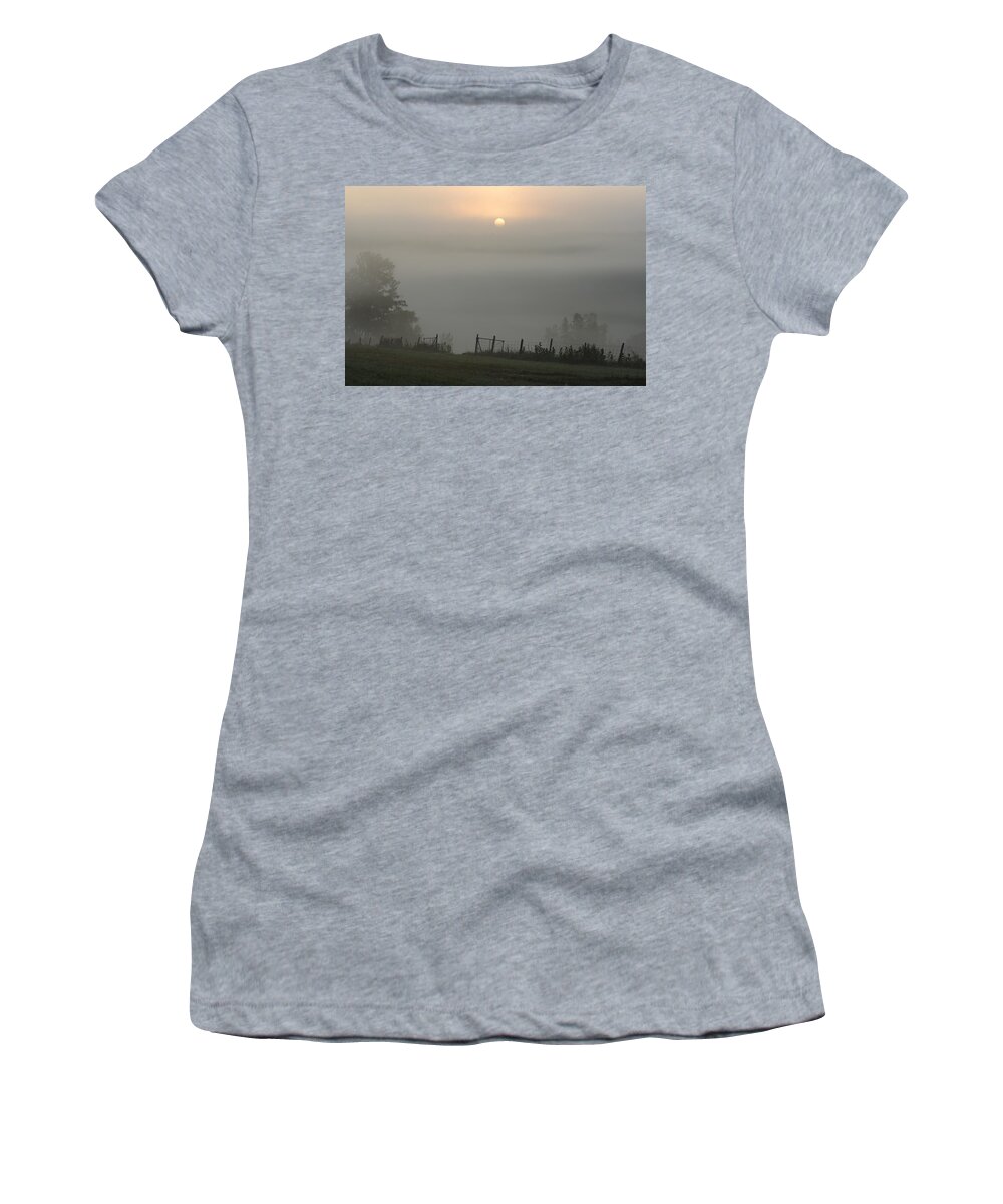 Landscape Women's T-Shirt featuring the photograph Maine Morning by Doug Mills