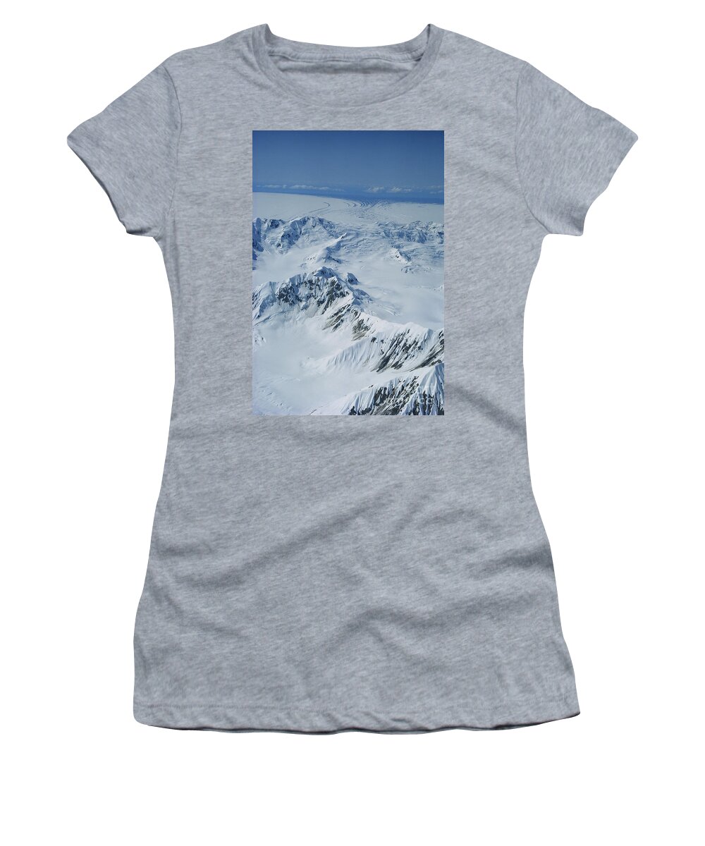 Glacier Women's T-Shirt featuring the photograph Malaspina Glacier by Joseph Rychetnik