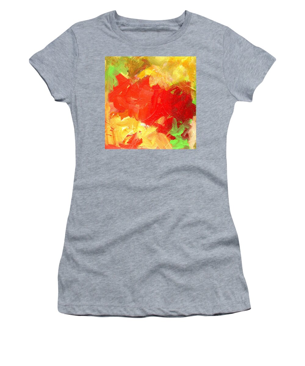 Acrylic Women's T-Shirt featuring the painting Malibar 3 by Marcy Brennan
