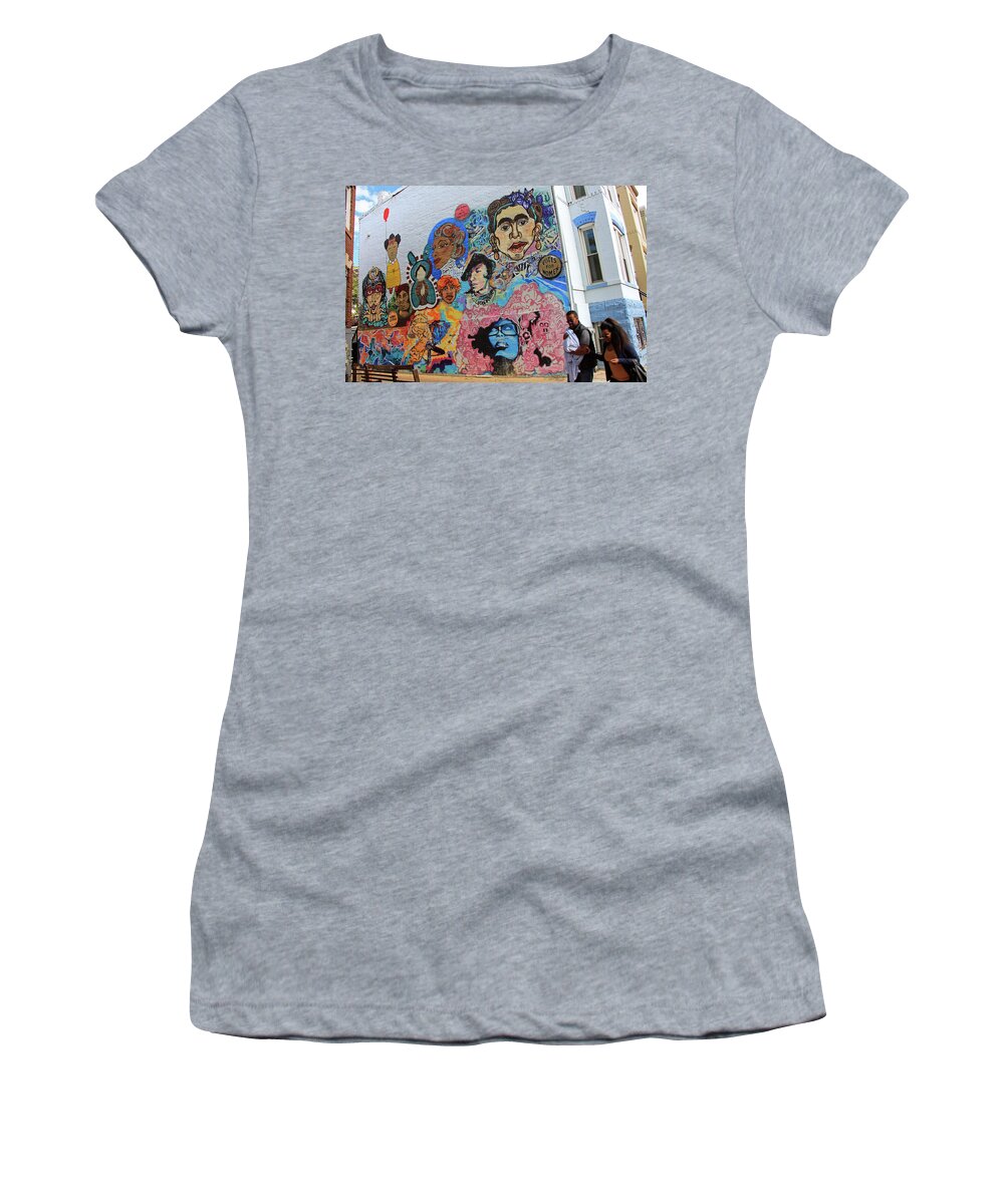 Mary Women's T-Shirt featuring the photograph Mary Church Terrell Mural by Cora Wandel