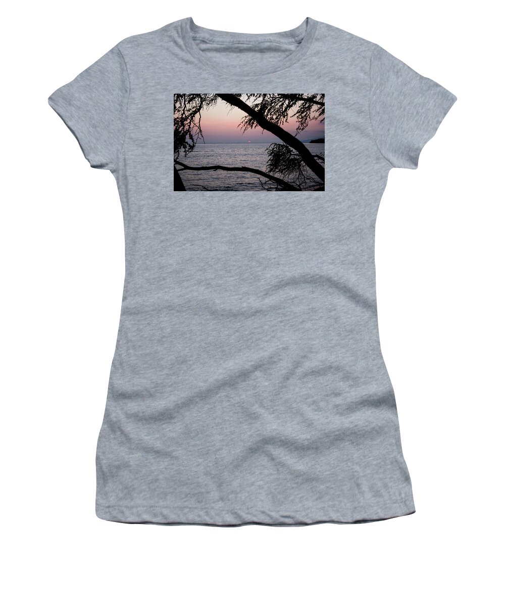 Maui Women's T-Shirt featuring the photograph Maui Sunset by Jennifer Ancker