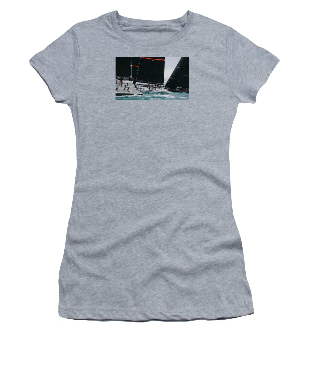 Sail Women's T-Shirt featuring the photograph Maxi Key West by Steven Lapkin