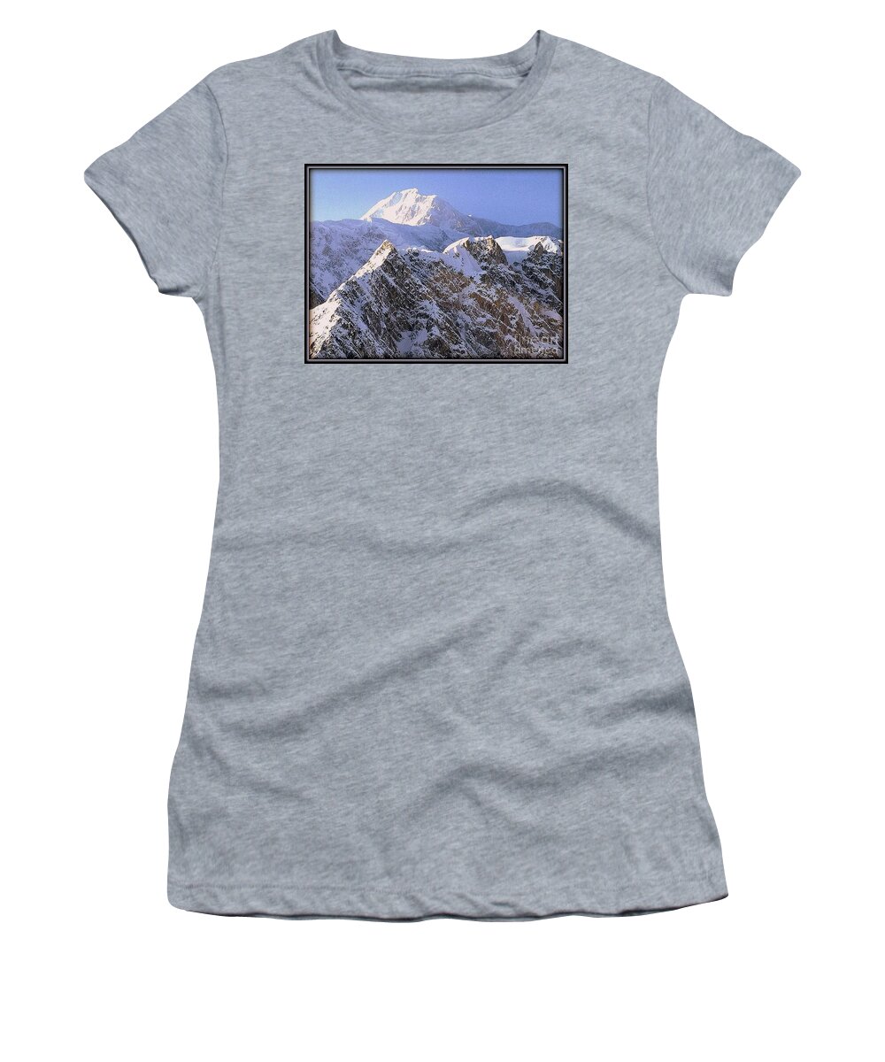 Women's T-Shirt featuring the photograph Mc Kinley Peak by James Lanigan Thompson MFA