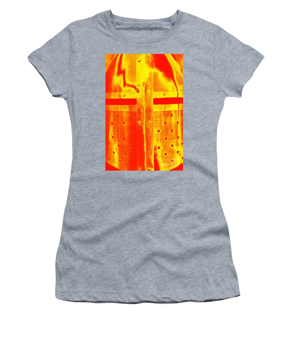 Medieval Helmet Women's T-Shirt featuring the photograph Medieval Helmet 5 by Micah May