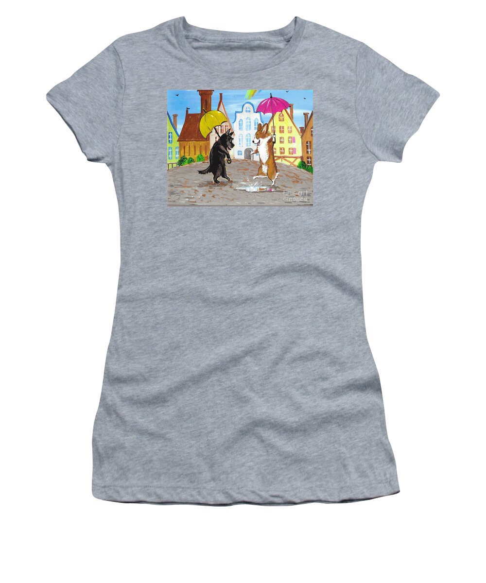 Print Women's T-Shirt featuring the photograph Meeting After The Rain by Margaryta Yermolayeva