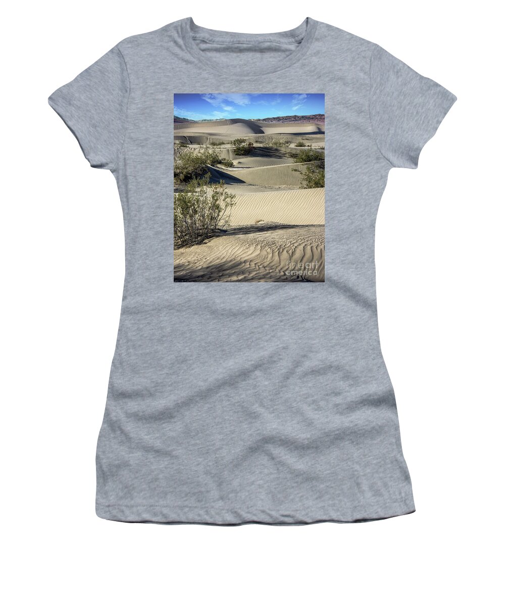 Mesquite Women's T-Shirt featuring the photograph Mesquite Flats by David Meznarich